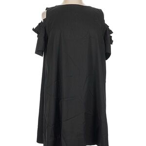 J. Jill Black Cold-Shoulder Mini Dress